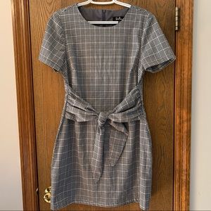 Lulu’s Checked Tie Front Dress